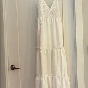 Say What? Cream Midi dress.